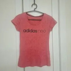 adidas neo 赤 トップス S/M