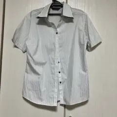 BRICK HOUSE 半袖シャツ ホワイトストライプのサムネイル