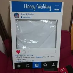 Instagram風ウェルカムボード★インスタフレーム★A1セルフカット