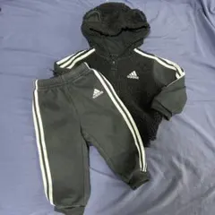 adidas フリースジャージ 2T 上下セット