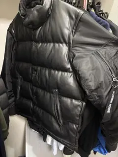 完売品】GU × UNDERCOVER レザー切替パフジャケット 黒 L