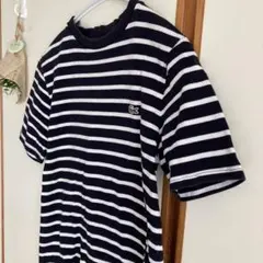 【ラコステ】メンズ トップス ボーダー ストライプ Tシャツ 紺×白