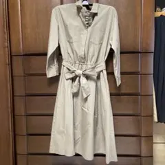 natural beauty basic カーキシャツワンピ