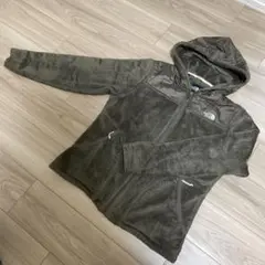 【美品】ノースフェイス　ジップアップボアフリースジャケット刺繍ロゴ　サイズWーL