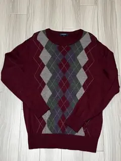 BURBERRY アーガイルニットセーター L
