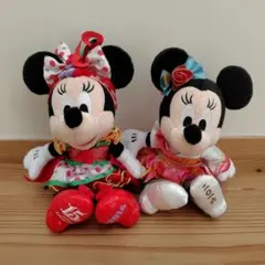 ディズニーシー15周年ミニーマウス ぬいぐるみ 2体セット