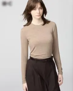 UNIQLO ヒートテック カシミヤブレンド クルーネックT Lサイズ
