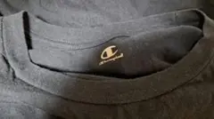 チャンピオン Tシャツ LLサイズ ブラック 綿100% 無地　黒Tシャツ