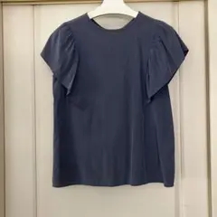 spick&span レディース 半袖 フリルブラウス ブルーのサムネイル