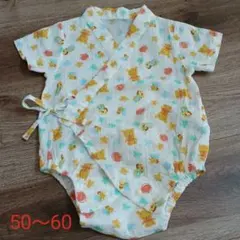 プーさん　甚平 ロンパース