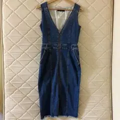 SPIRALGIRL ジップアップデニムワンピース