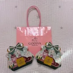 GODIVA ゴディバ Gスクエア アソートメント 5粒入 2箱　ショッパー付き