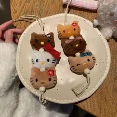 ハローキティ 日焼けキティー　ストラップ　2点セット