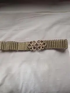 装飾的ゴールドバックルベルト