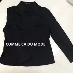 COMME CA DU MODE ブラック長袖シャツ PROJECTED