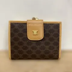 セリーヌ CELINE マカダム ビンテージ ネイビー がま口 財布 - メルカリ