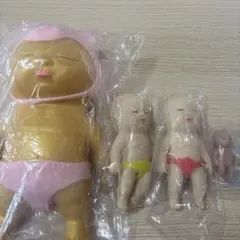 ハイハイベイビー 赤ちゃん ソフビ フィギュア 昭和レトロ 3個セット