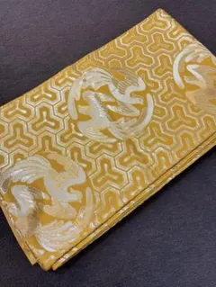 花嫁 婚礼 オレンジ 金色刺繍 丸帯 鷲 本金箔 - メルカリ