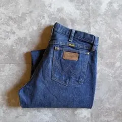 90s Wrangler 47MWZ ストレート W32 L30 濃紺 リジットのサムネイル