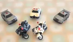警察ミニカーセット 5台