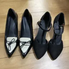 [最終価格] レディースパンプス 黒 2足セットのサムネイル
