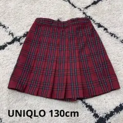 【美品】UNIQLO チェック柄ミニスコート　130cm