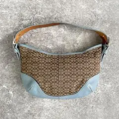 COACH HOBO SOHO ワンショルダーバッグ シグネチャー レザー 茶 - メルカリ