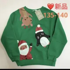 新品✨クリスマスXmasモチーフソフト裏起毛スウェットシャツH&M