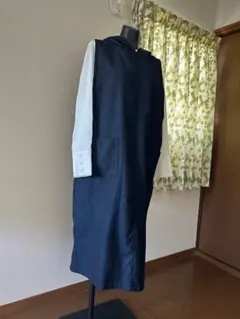 ジャンパースカート(フード付き) ハンドメイド 着物リメイク
