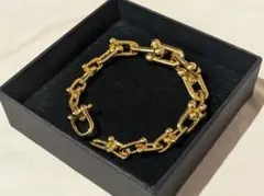 ゴールド リンクチェーン ハードウェア マイクロ リンク ブレスレット 登坂広臣