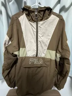 FILA ナイロンジャケット ブラウン M