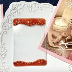 トレカケース　硬質ケース　schneeハンドメイド　トレカデコ　ケースデコ