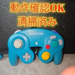 【動作確認済み】ゲームキューブコントローラー　エメラルドグリーン　中期型　GC