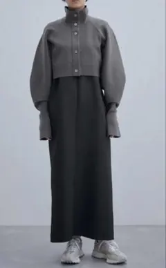 アダムエロペ サステナブルSET カーデコンビワンピース