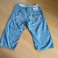 EDWIN 503 デニムブルー ハーフパンツ 小学生 中学生 サイズ170