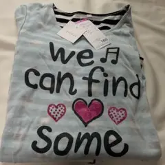 ♥︎バルーン　チェニック長袖　Tシャツ ラメプリント♥︎