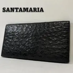 SANTAMARIA オーストリッチ 長財布 ブラックのサムネイル