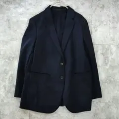 【極美品】UNIQLO 感動ジャケット（リラックスフィット） ネイビー　XL