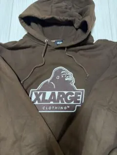 値下げ交渉可❗️XLARGE ブラウン パーカー XL