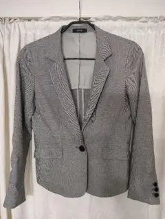 美品タグ付☆COMME CA ISMコムサイズム レディースジャケットSグレー系