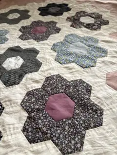 パッチワーク キルトトップ ハンドメイド 三角つなぎ - メルカリ