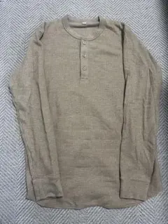UNIQLO ベージュ ヘンリーネック L