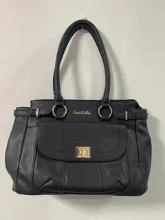 CECIL McBEE セシルマクビー ハンドバッグ トート ブラック ゴールド