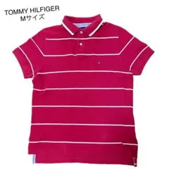 TOMMY HILFIGER トミーヒルフィガー　半袖ポロシャツ　ボーダー　M