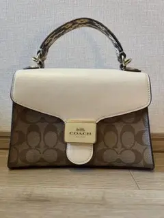 COACH ペッパーサッチェル 2wayハンドバッグ - メルカリ