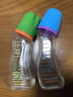 ドクターベッター哺乳瓶2本（乳首なし）