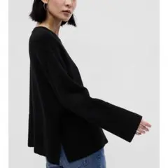 【匿名配送】GAP 24/7 スプリットヘム クルーネック セーター