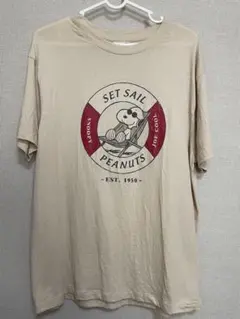 PEANUTS スヌーピー ジョークール Tシャツ ベージュのサムネイル