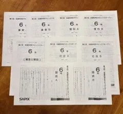 2025年 SAPIX 6年生 第4回合格力判定サピックスオープン - メルカリ
