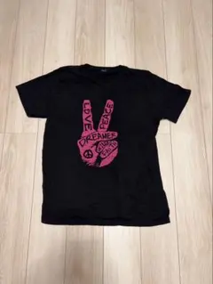 mineB Tシャツ ブラック グラフィックプリント